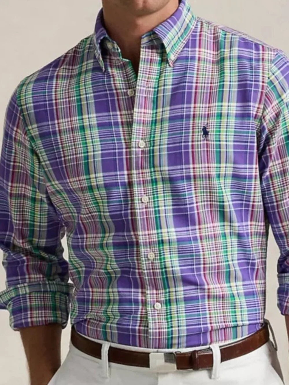 NWOT Men's Polo Ralph Lauren Classic Fit Performance Oxford Shirt Timeless Large